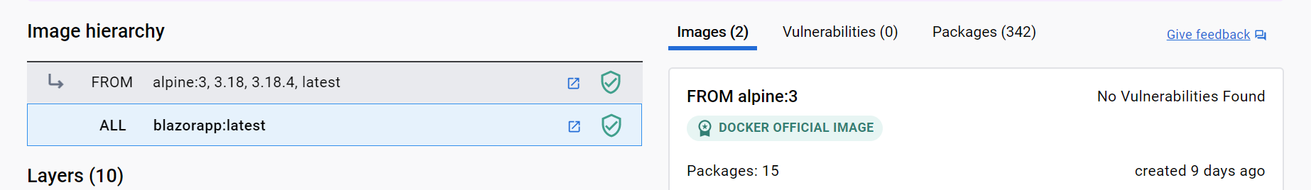 Improve container size and security with distroless containers for Blazor WASM